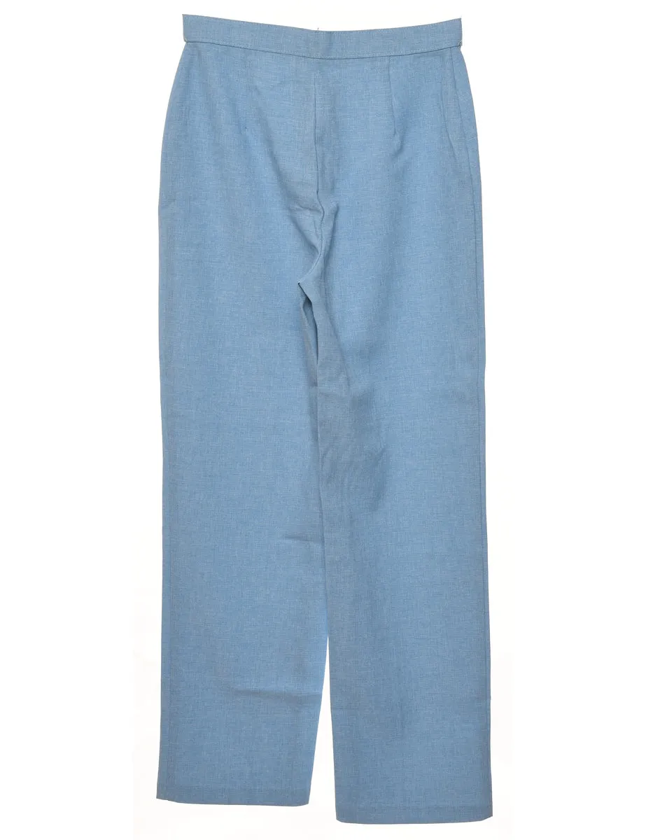 1970s Light Blue Trousers - W30 L32