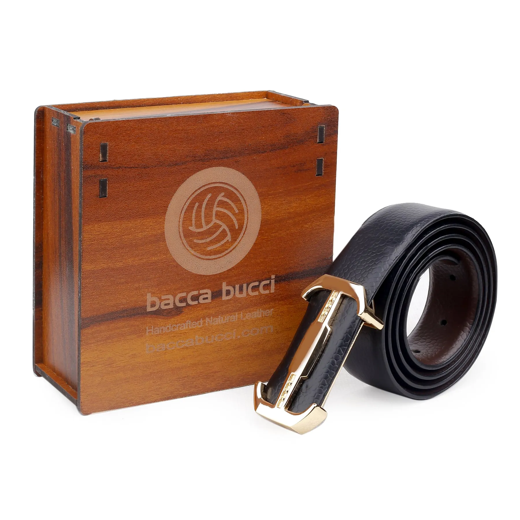 Bacca Bucci Genuine Leather Formal Dress Belts with a Stylish Finish and a Nickel Free Buckle