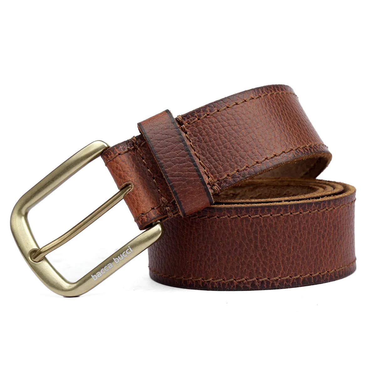 Bacca Bucci Men's Genuine Leather Jeans Belt