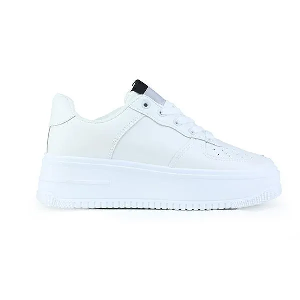 BOYS LACE-UP SNEAKERS - WHITE