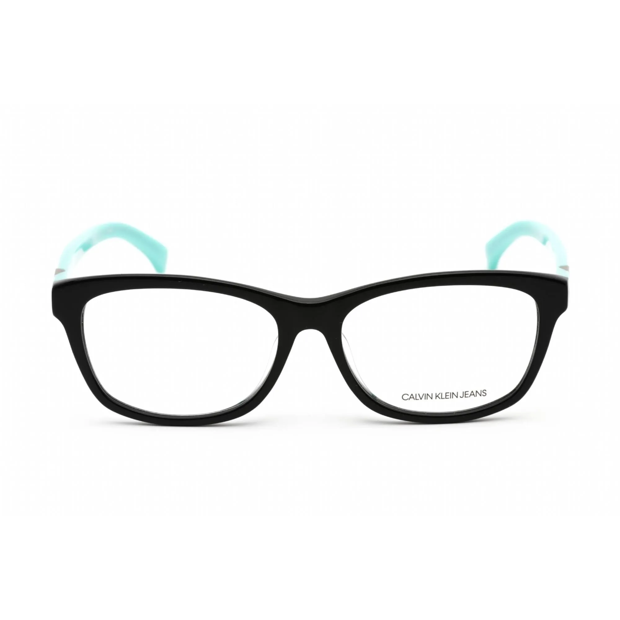 Calvin Klein Jeans Unisex Eyeglasses - Black/Turquoise Plastic Frame | CKJ943AF 036