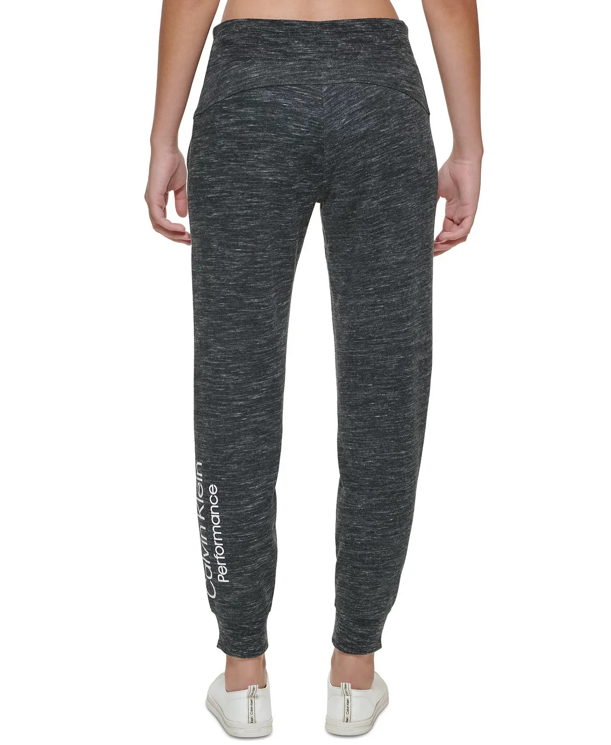 Calvin Klein Performance Woman's Logo Joggers, Heather Grey, XXL