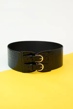 Cameo Double Buckle Waist Belt