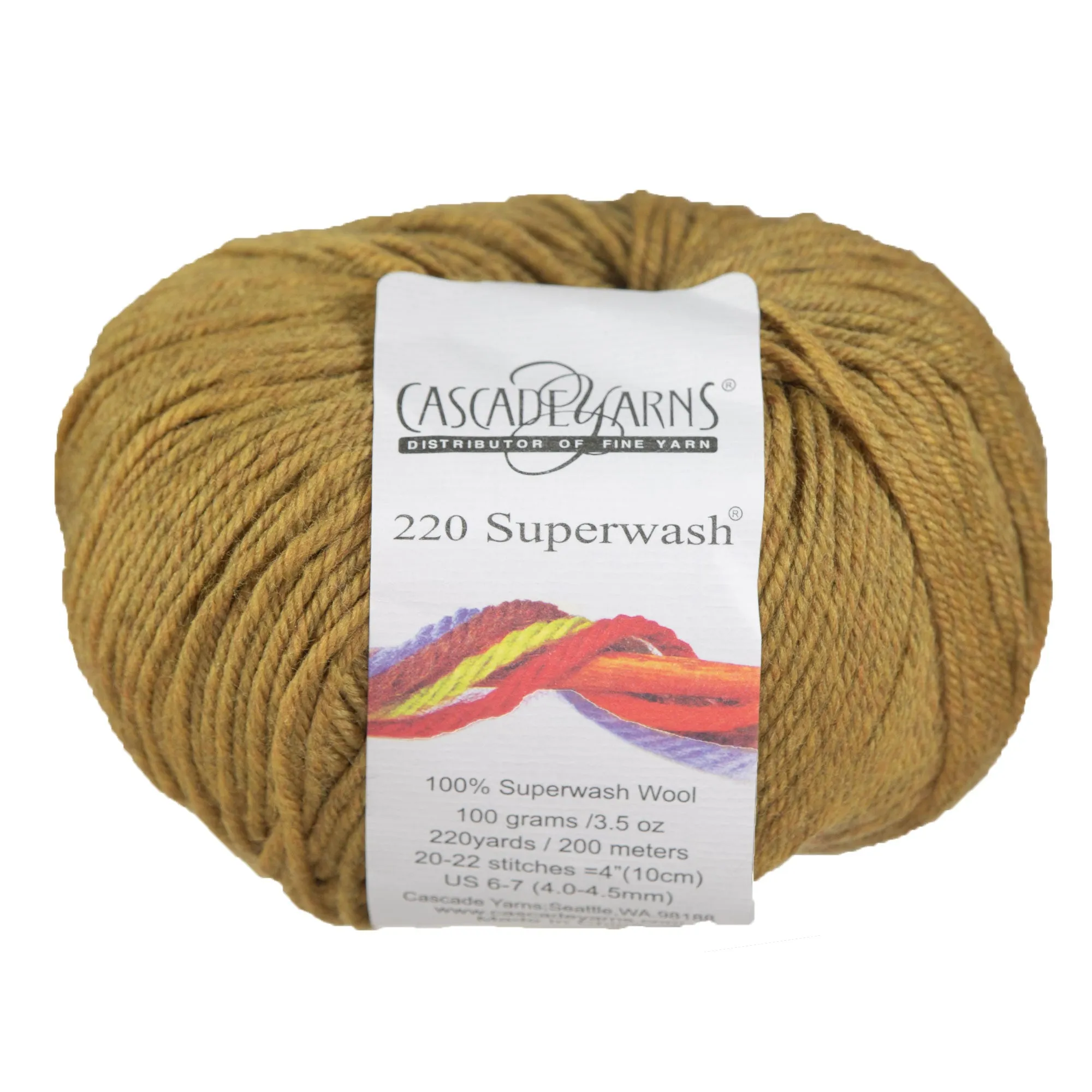 Cascade Yarns 220 Superwash Yarn - 0870 Straw