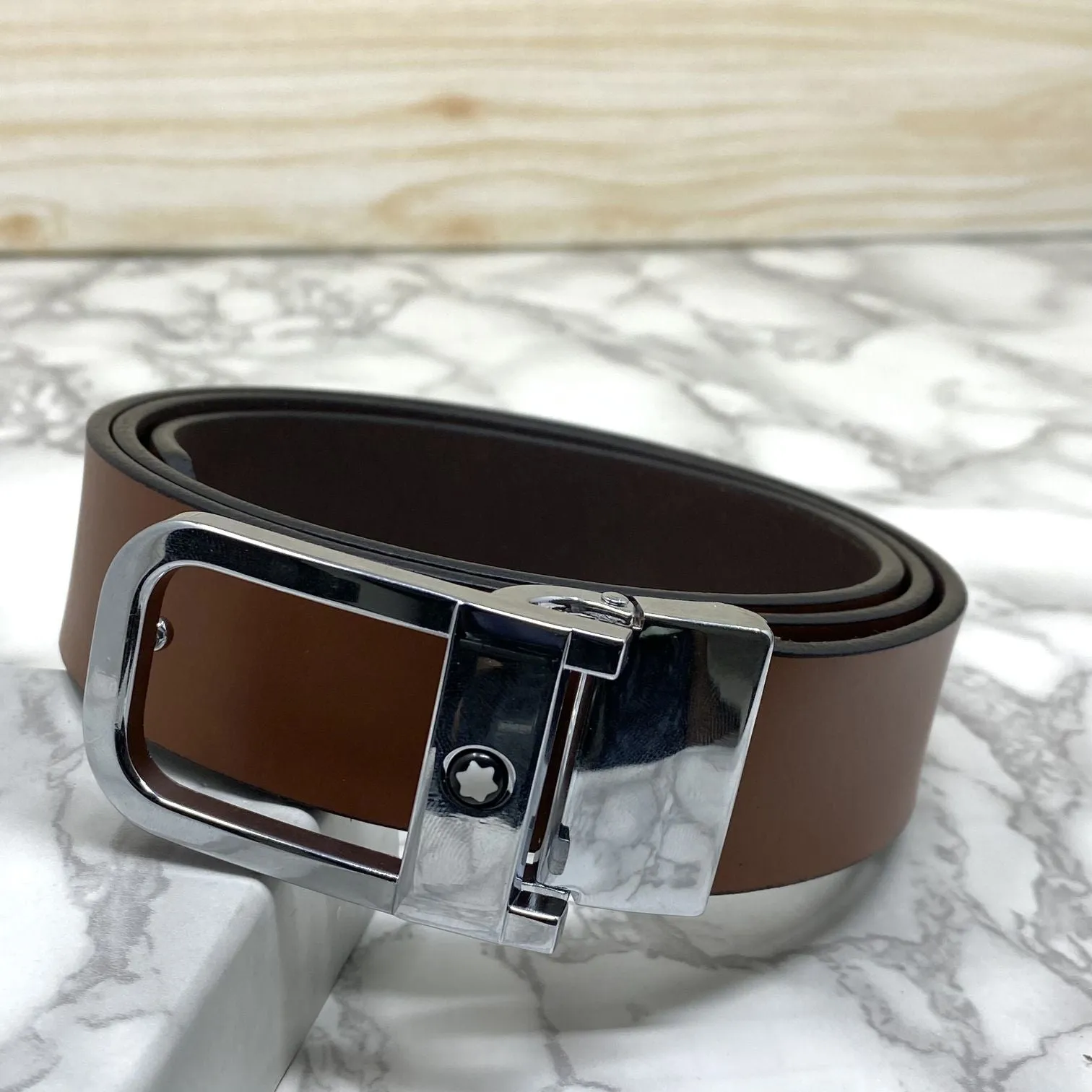 Casual U-Shape Leather Strap Belt For Men-JonasParamount