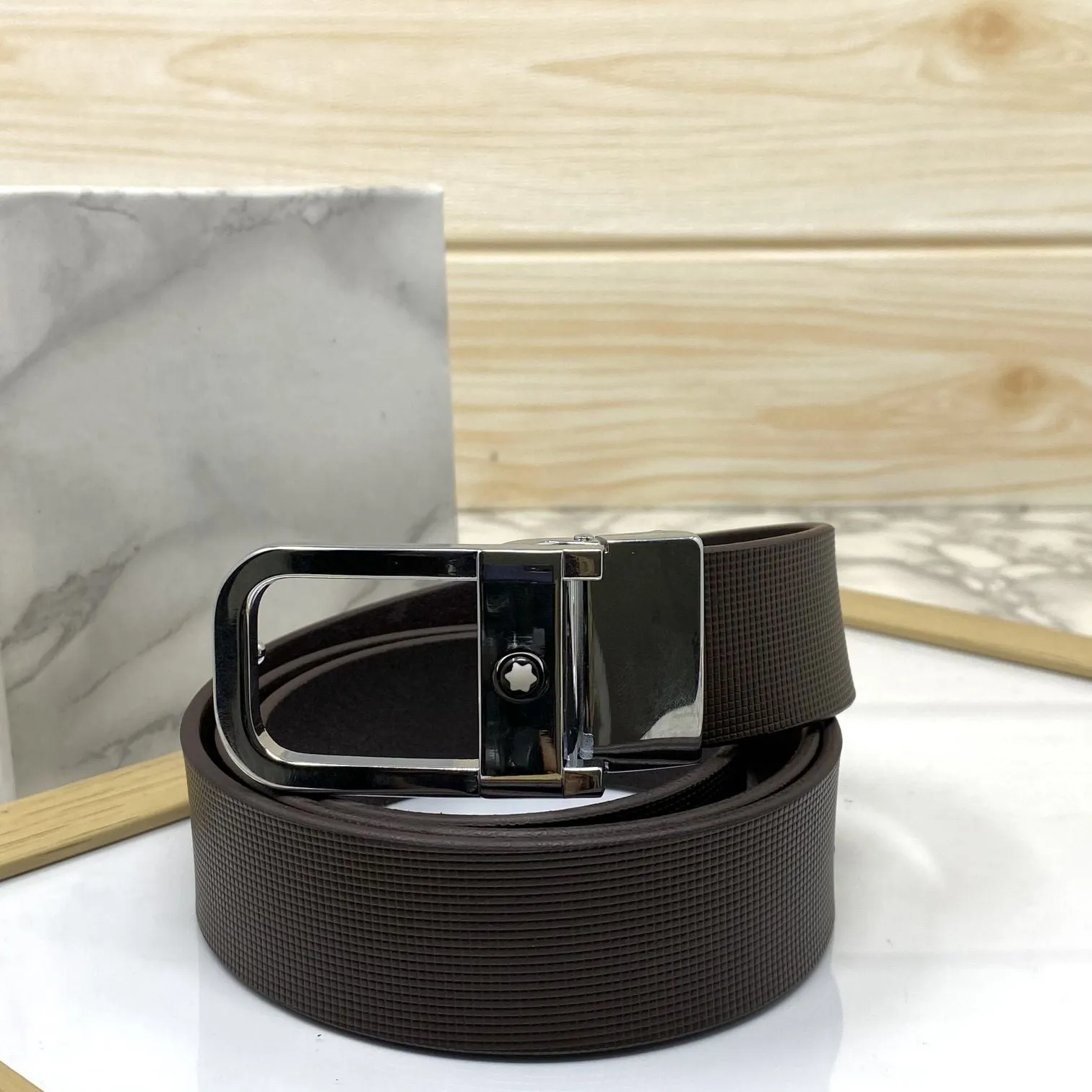 Casual U-Shape Leather Strap Belt For Men-JonasParamount