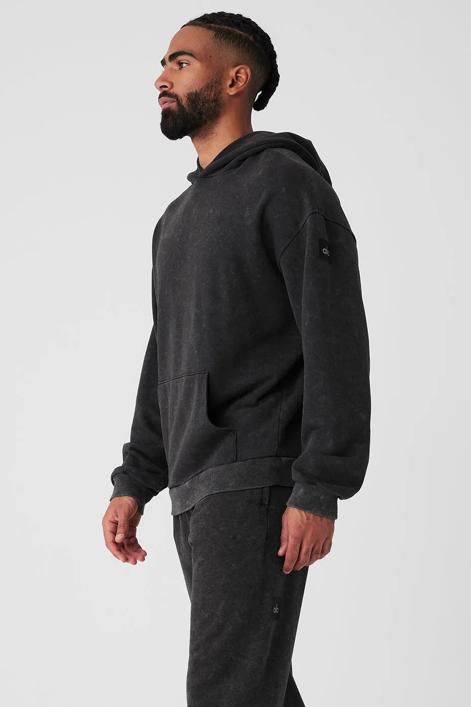 Chill Vintage Wash Hoodie - Black Wash