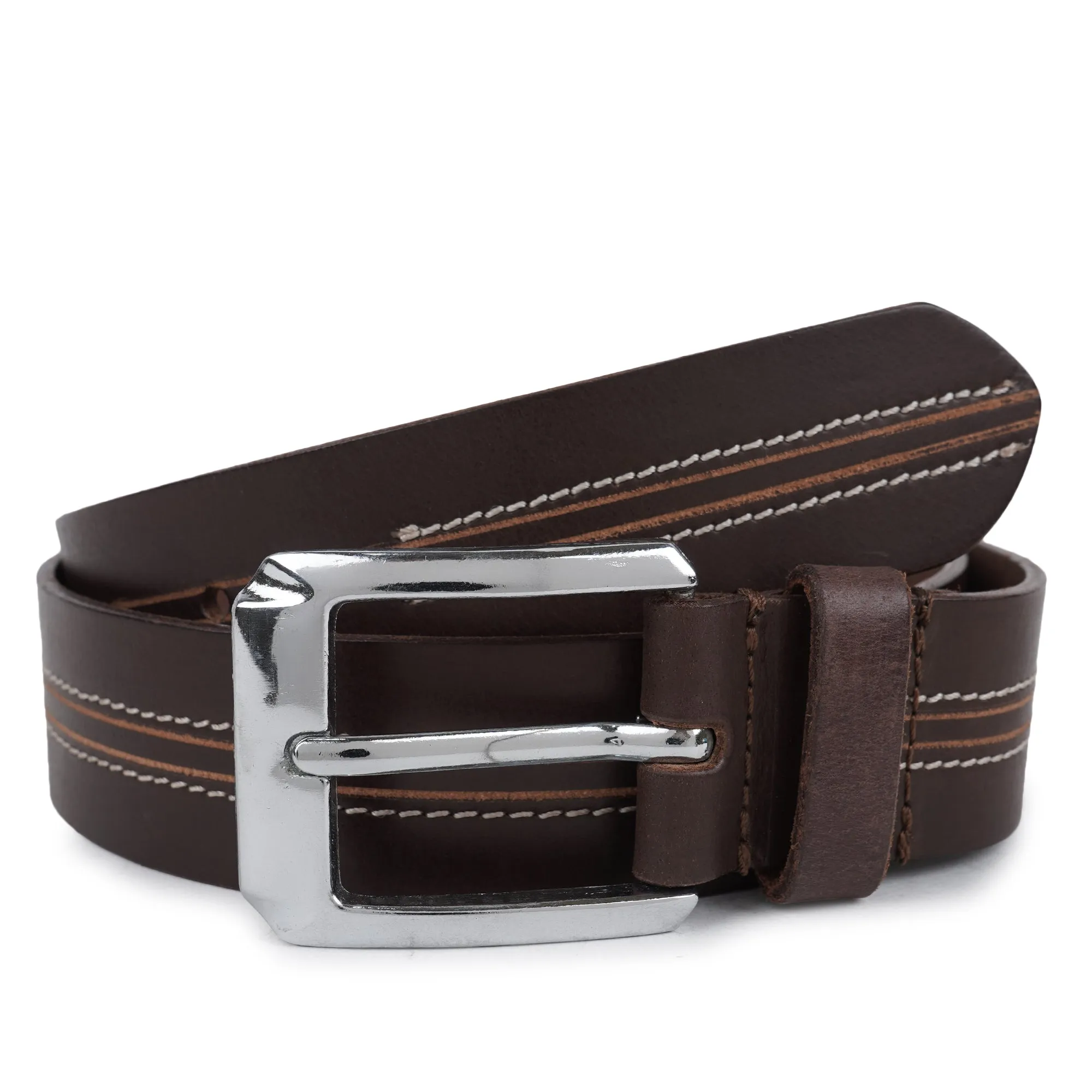 CIMONI Genuine Men's Leather Belt A Perfect Blend of Casual Wear - Metal Buckle Belts ( 1 Year Gurantee)