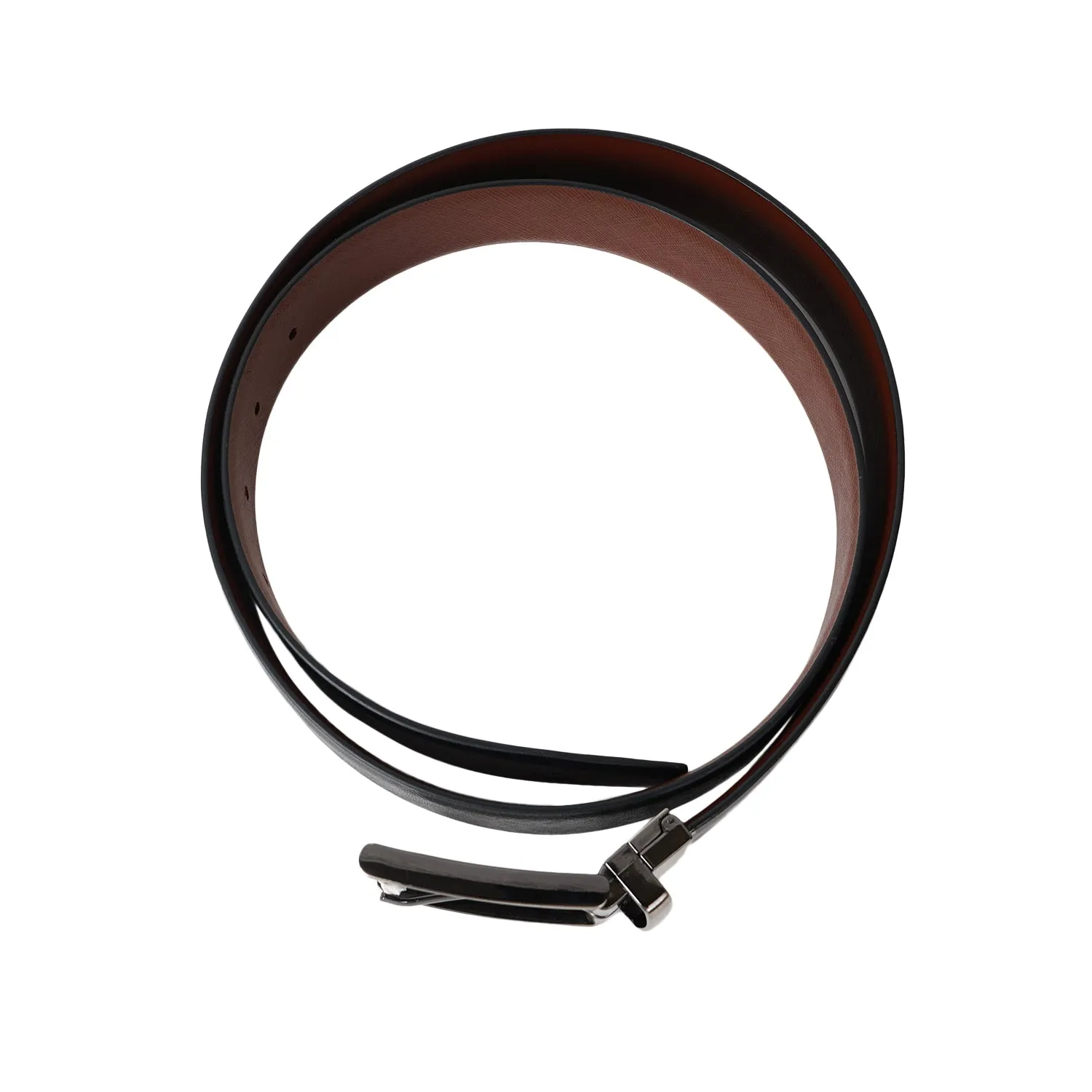 CIMONI MEN'S REVERSIBLE BELT BLACK & BROWN TEXTURE  ( 1 Year Gurantee)