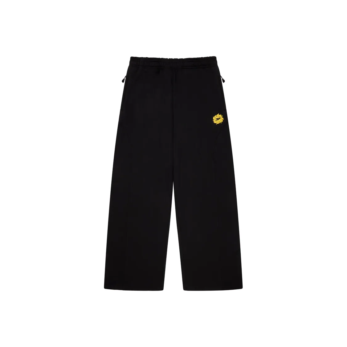 Cosmic Speed Wide-Leg Sweatpants Midnight Black