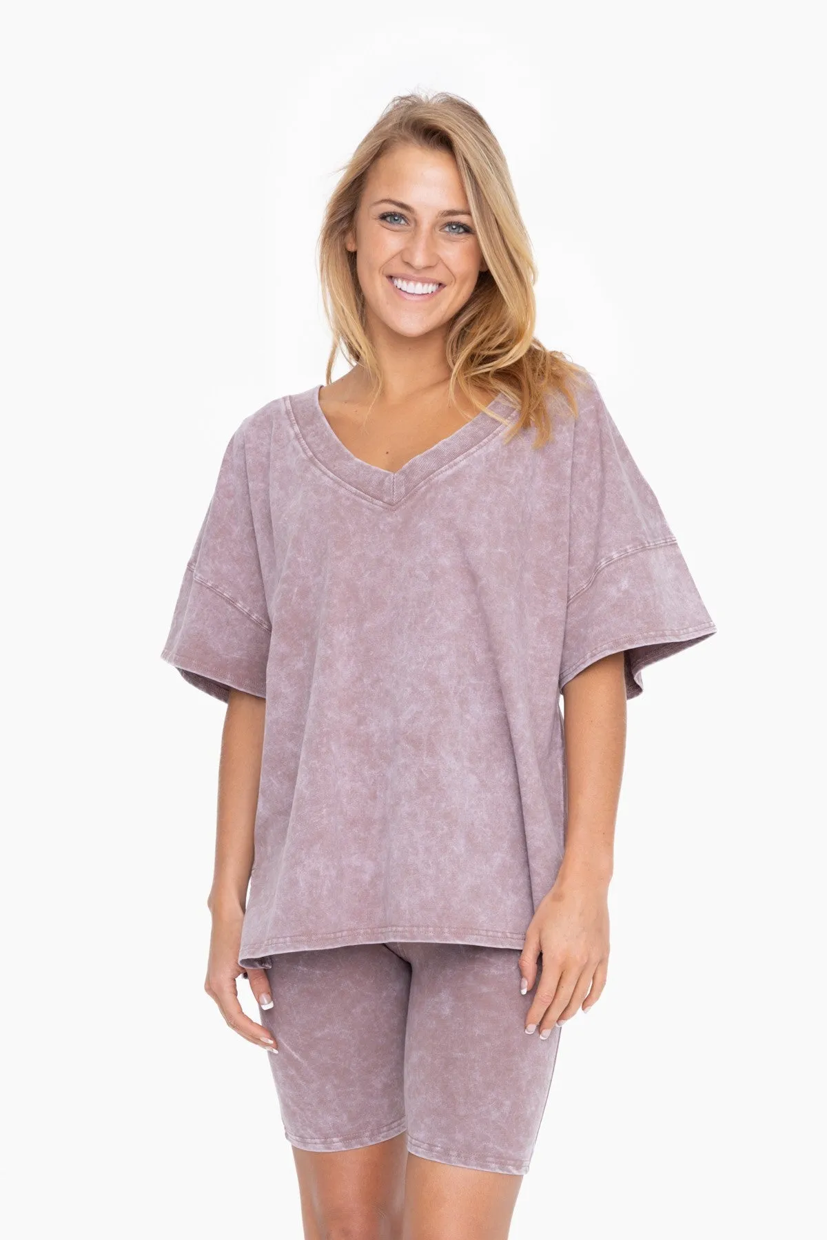 Deep Taupe Cotton Blend Shirt and Shorts Set