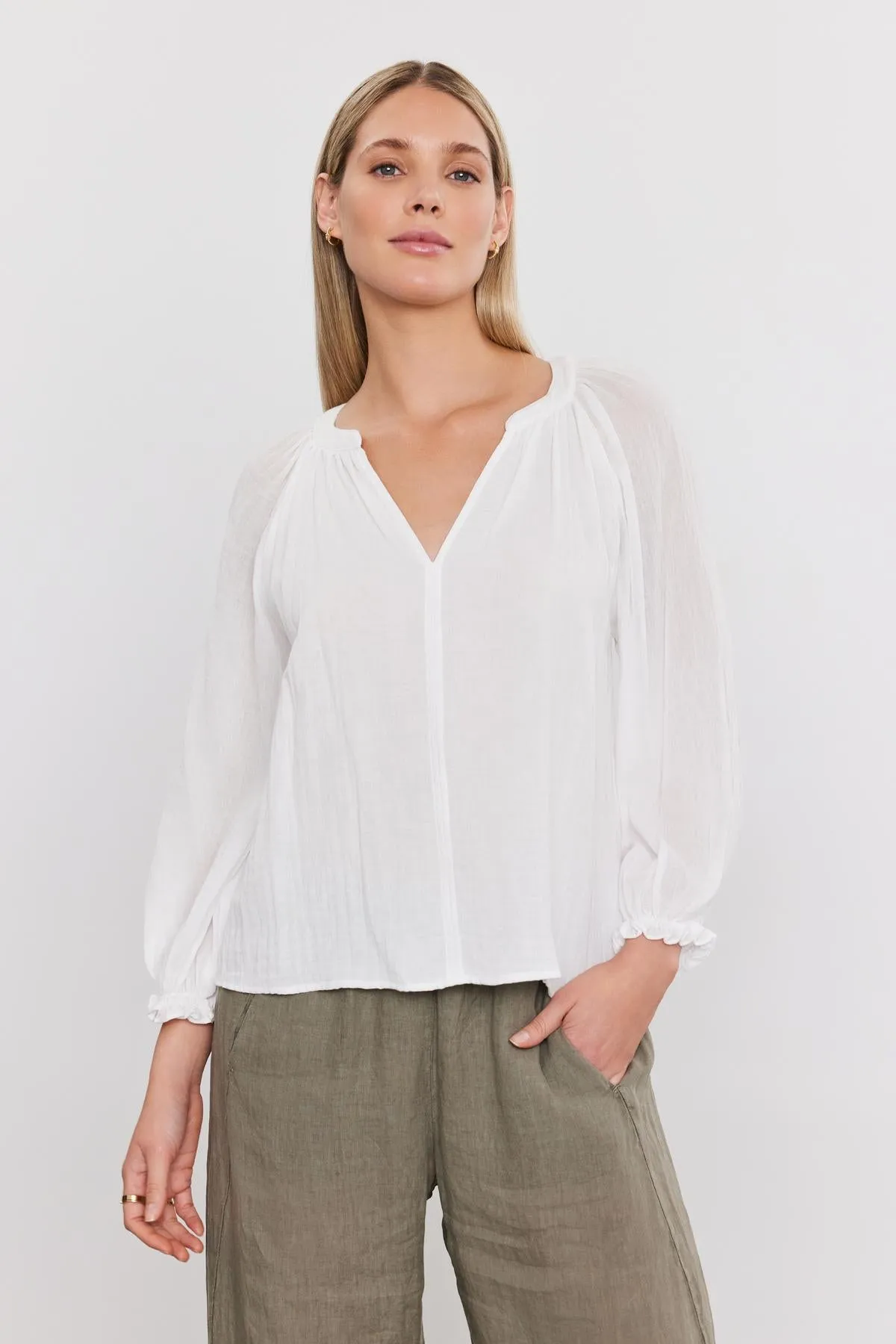 DENICE COTTON GAUZE TOP