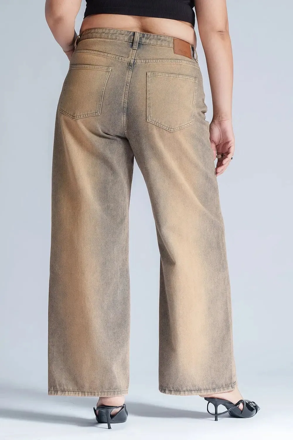 Dusty Dusk Curve Wide Leg Jeans