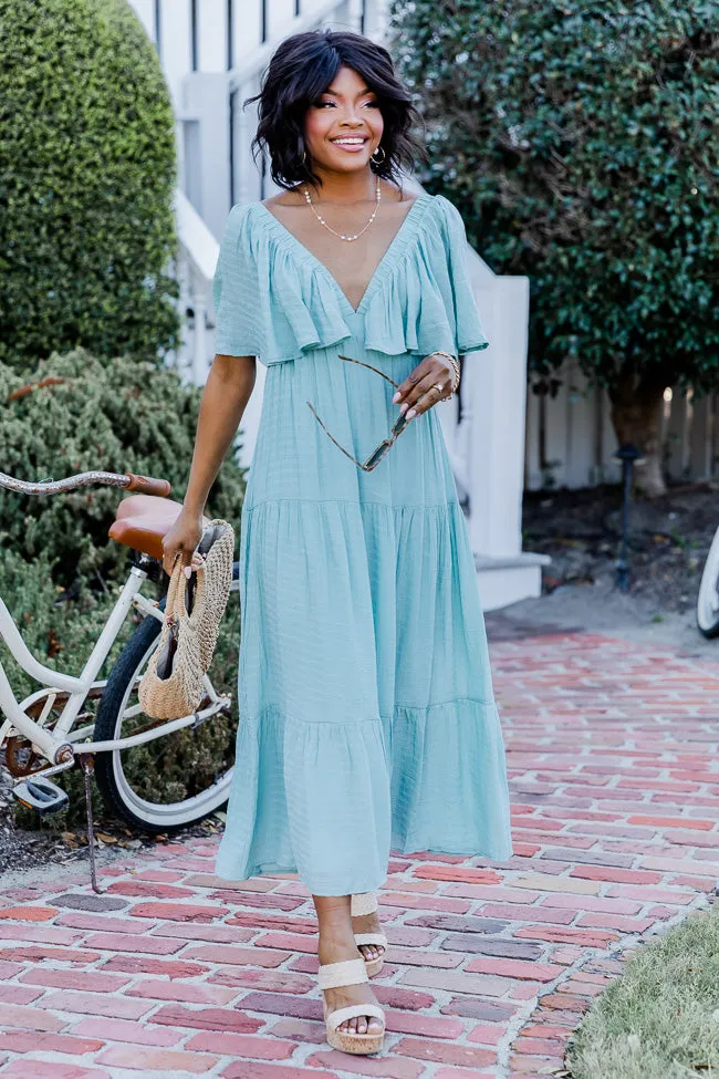 Ease On By Aqua Short Sleeve Maxi Dress FINAL SALE