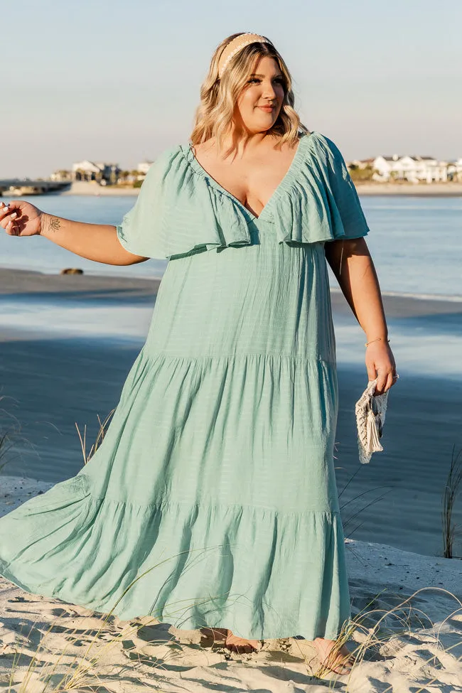 Ease On By Aqua Short Sleeve Maxi Dress FINAL SALE