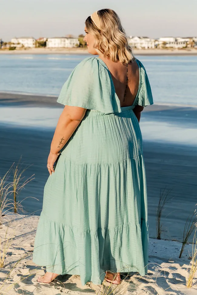 Ease On By Aqua Short Sleeve Maxi Dress FINAL SALE