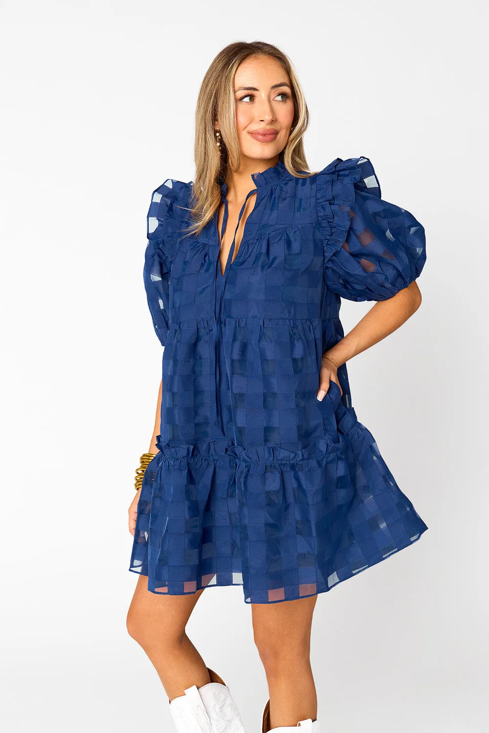 Ensley Short Dress - Navy