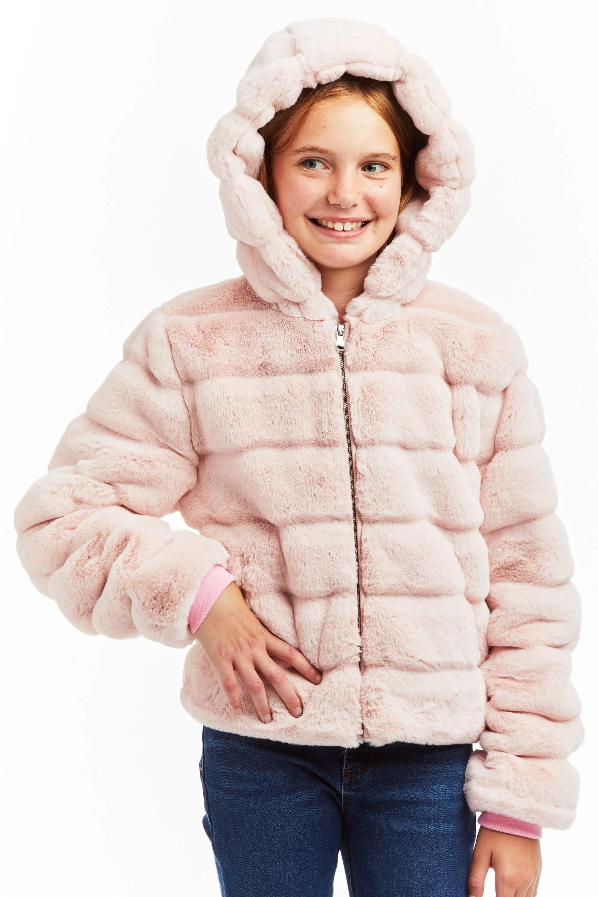 Faux-Bulous Furs - Hooded Teddy Fur Puffer