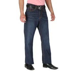 Forge Fr Men's Blue Faded Cross Hatch Jeans