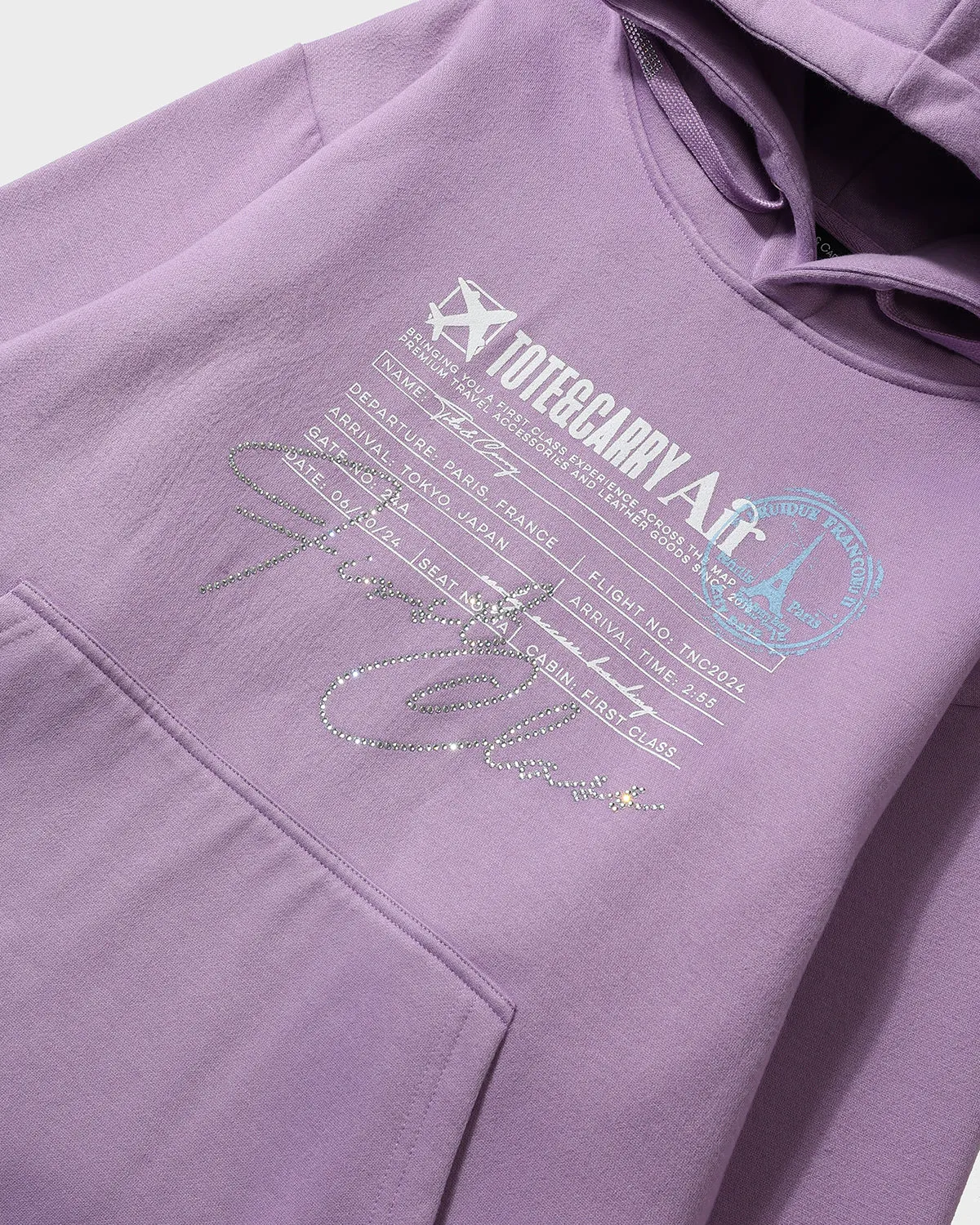 Globetrotter Hoodie & Sweats Set in Purple