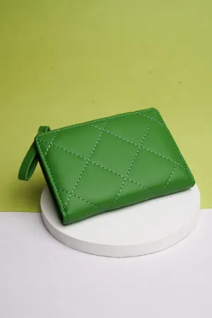 Green Quilted Wallet