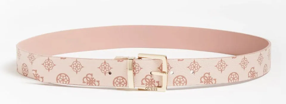 Guess Hansley 4G Peony Print Belt In Pink For Women