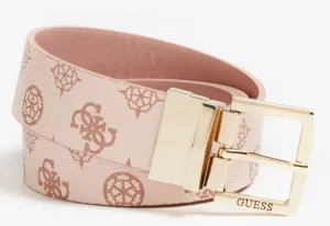 Guess Hansley 4G Peony Print Belt In Pink For Women