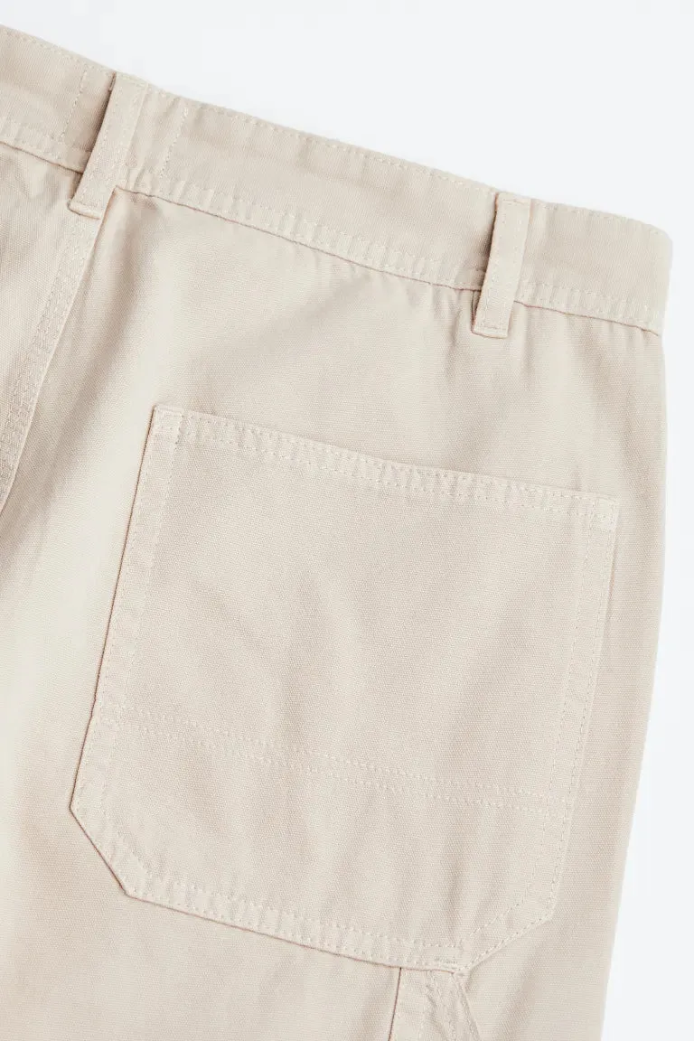 H&M Worker loose fit trousers, light beige