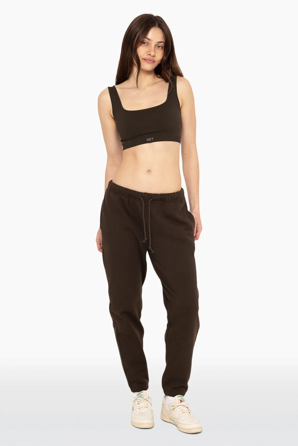 HEAVYWEIGHT SWEATS DRAWSTRING SWEATPANTS - ESPRESSO