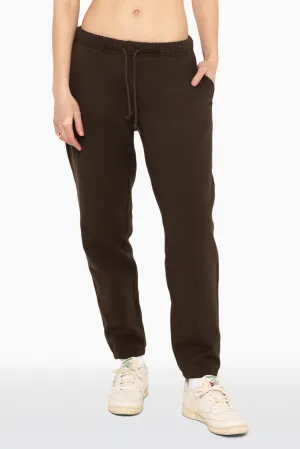 HEAVYWEIGHT SWEATS DRAWSTRING SWEATPANTS - ESPRESSO