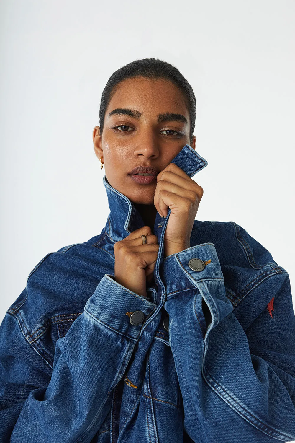 Indigo Wash Oversized Denim Jacket