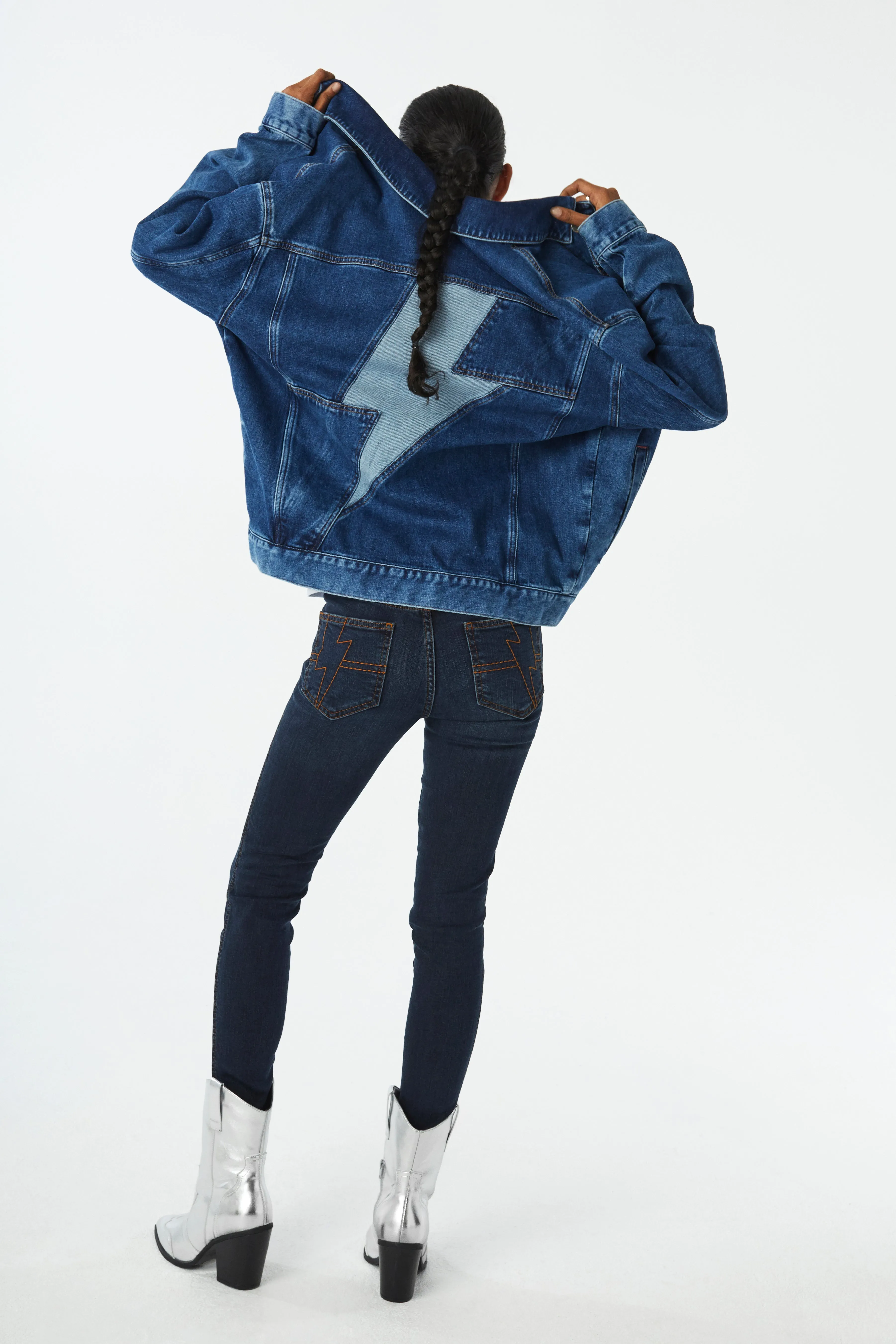 Indigo Wash Oversized Denim Jacket