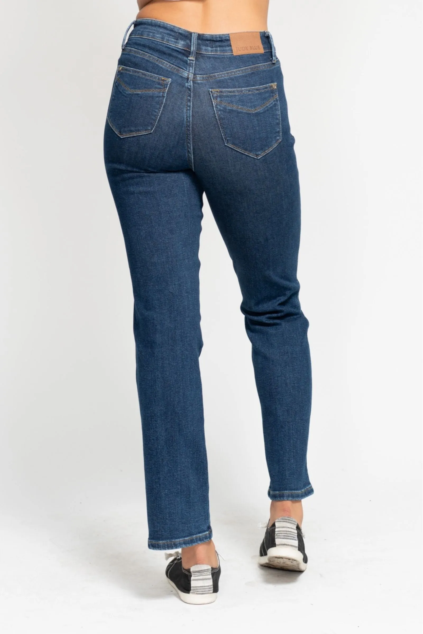 Judy Blue Reg/Plus High Waist Tummy Control Classic Straight Jeans