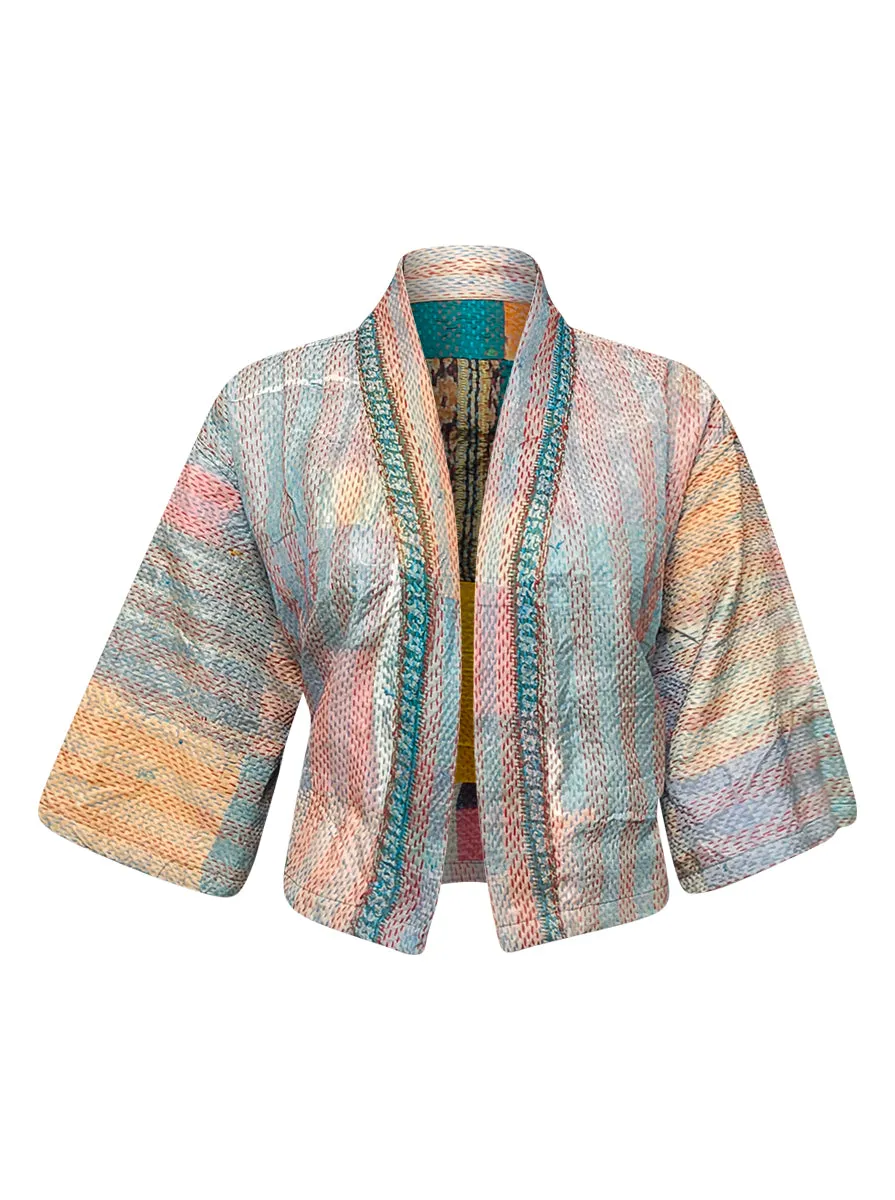 kantha vintage silk bolero advika