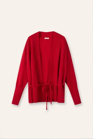 KAY cashmere-blended cardigan (Red)