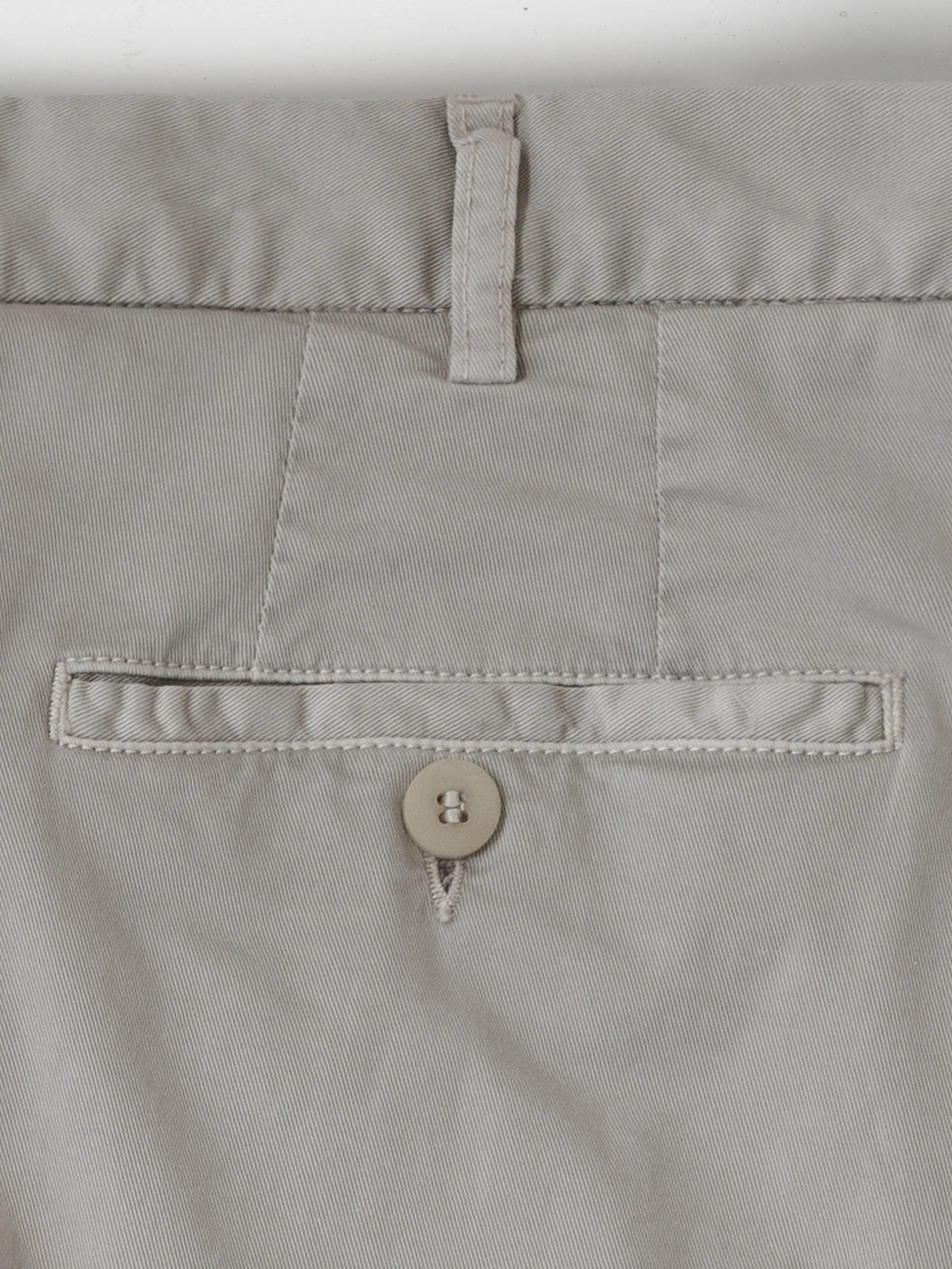 Light beige cotton supima sport trousers 1 pleat