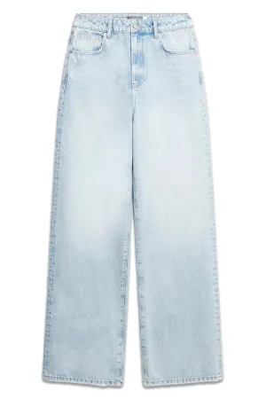 Light Indigo Workable Wide Jeans