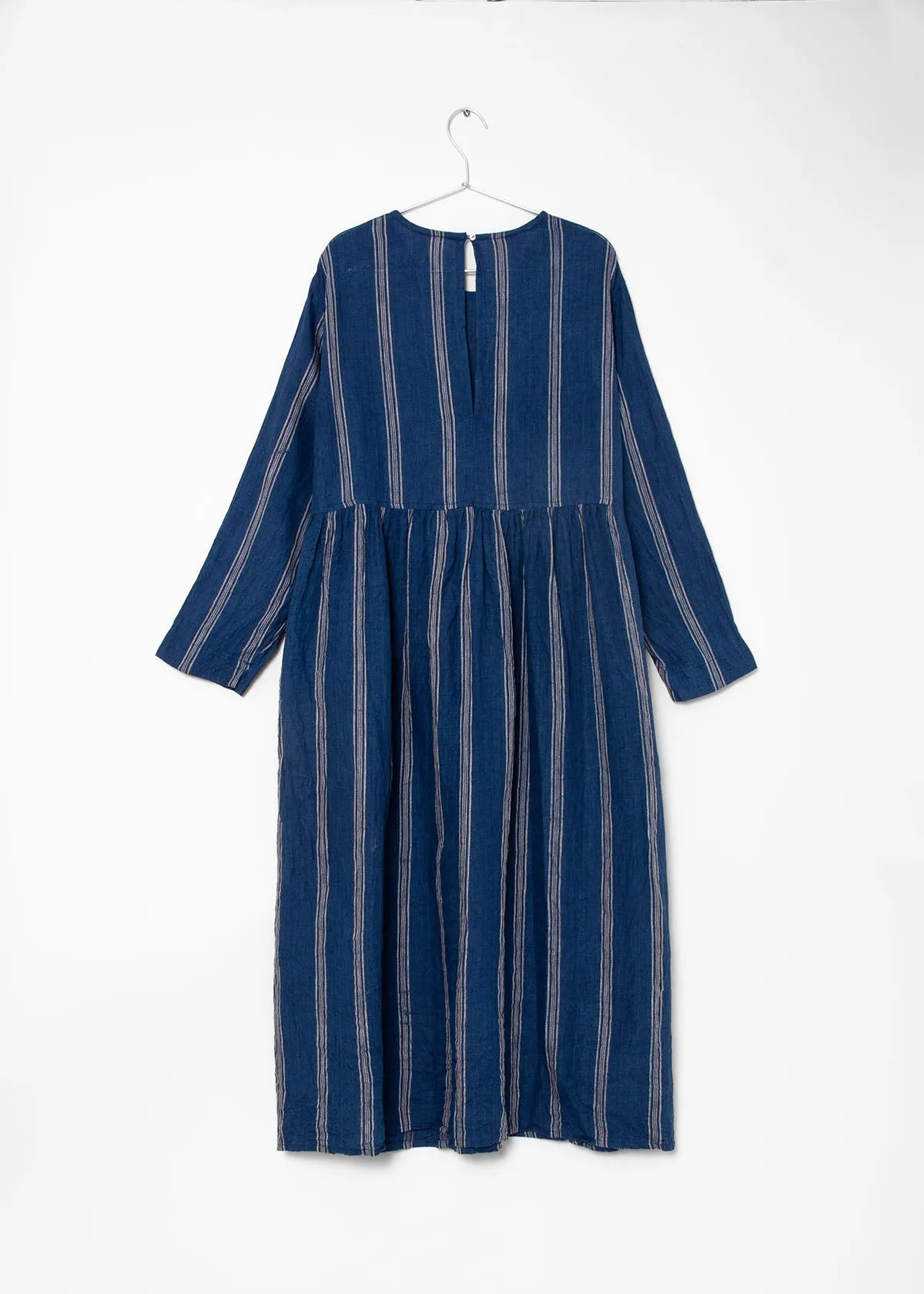 Linen Dobby Stripe Dress by Ichi Antiquités