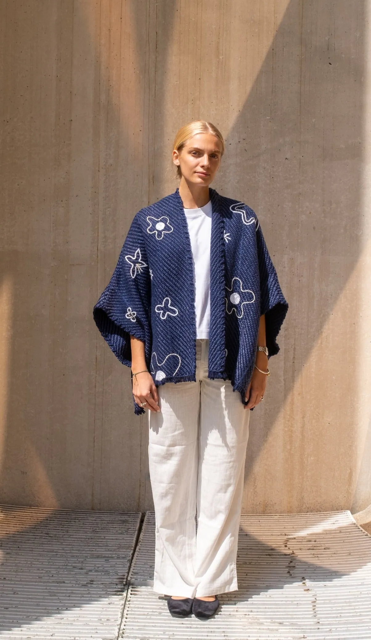 Lose Cardigan Bella, Mon Jardin - Ibiza Salt, Navy