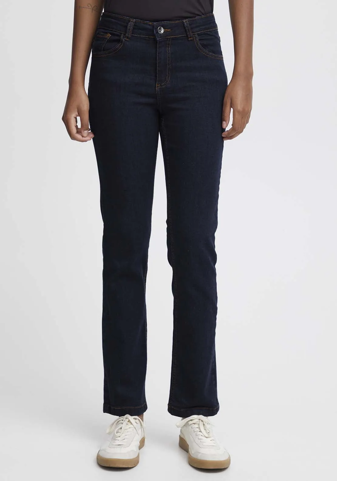 Luni Straight Jeans - Dark Blue Denim