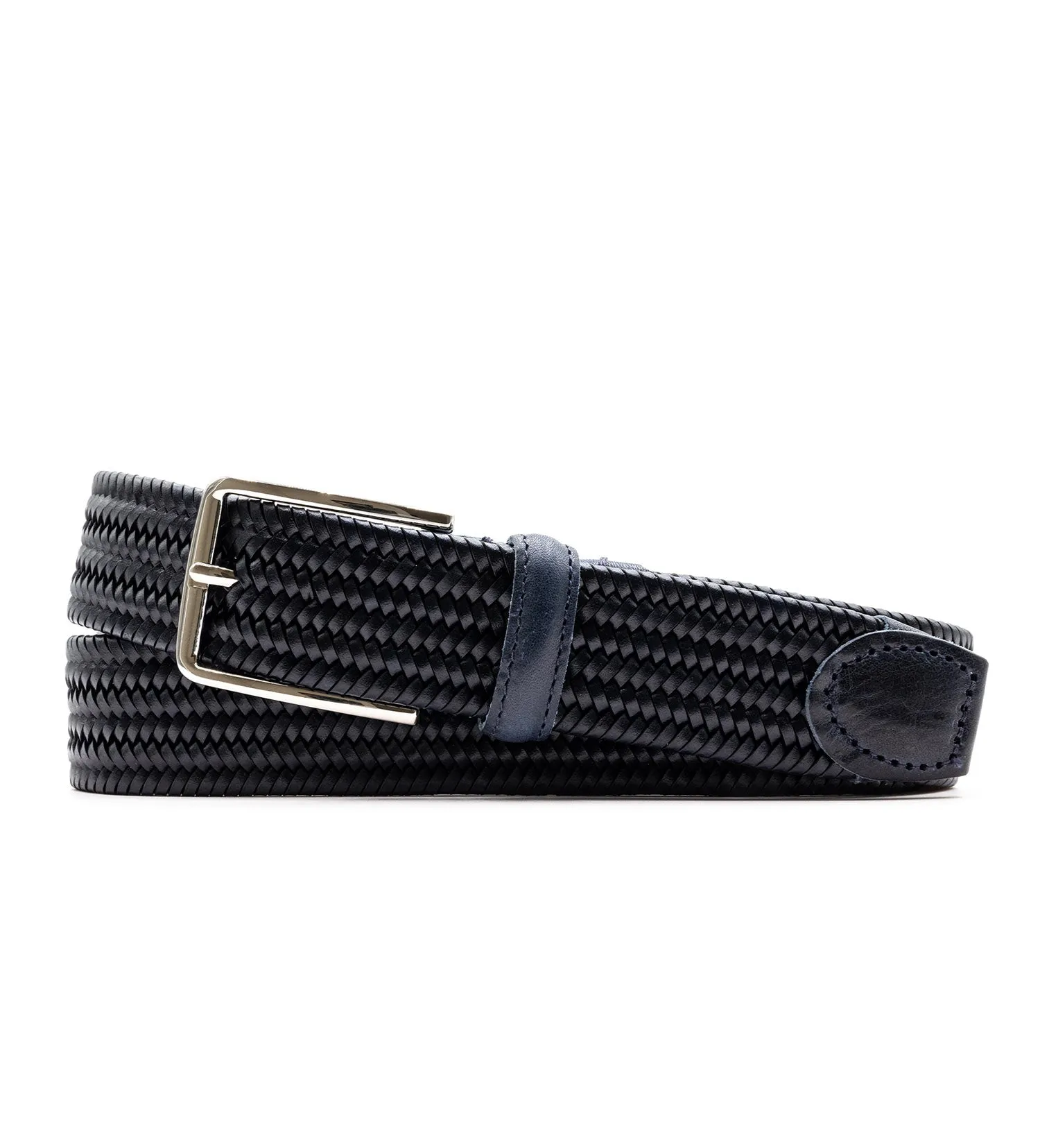 Martin Dingman Lexington Leather Woven Belt