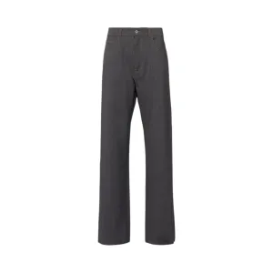 Miu Miu light wool trousers, dark gray