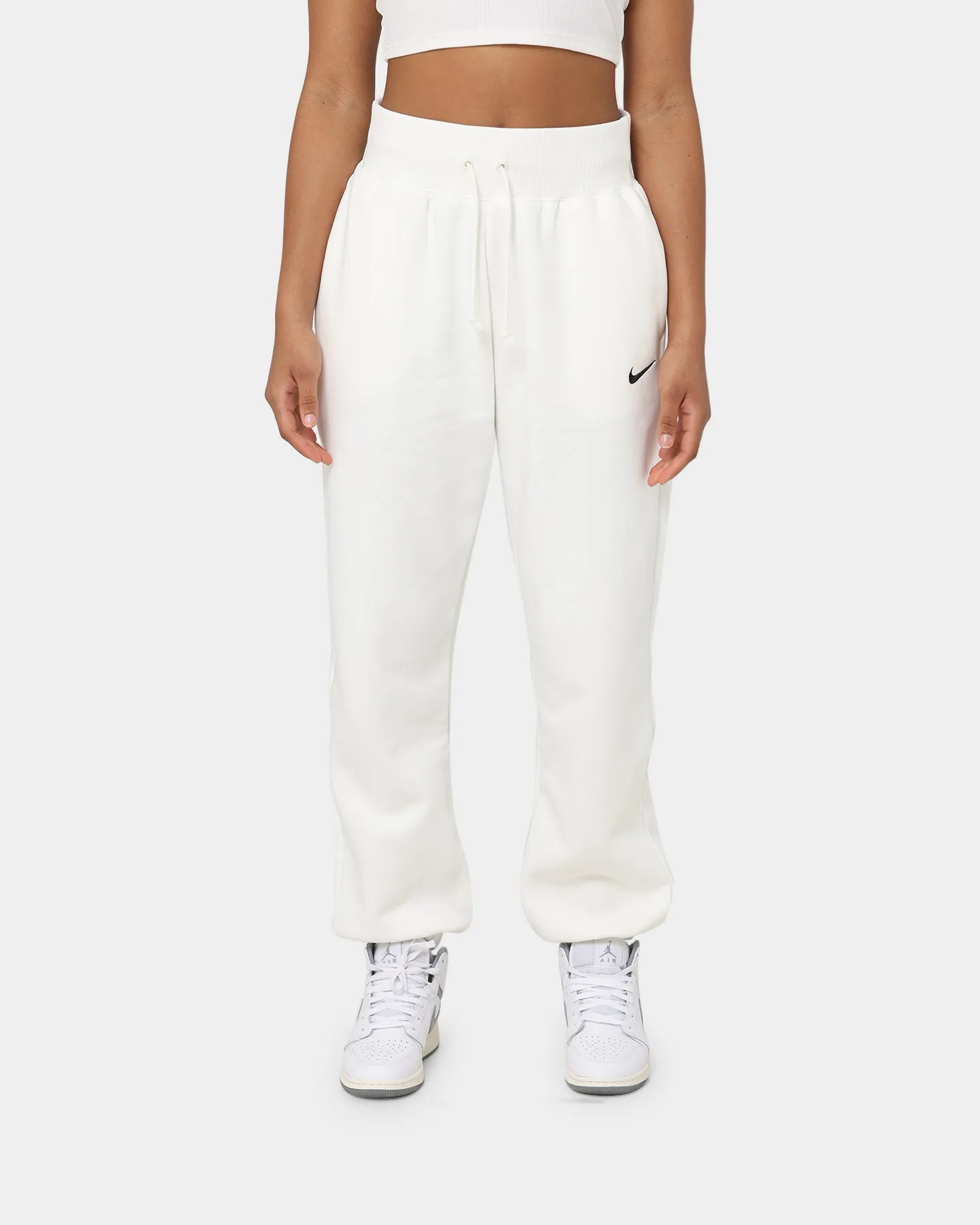 Nike Women's Nike Sportswear Style Fleece High-Waisted Oversized Sweatpants Black/Sail