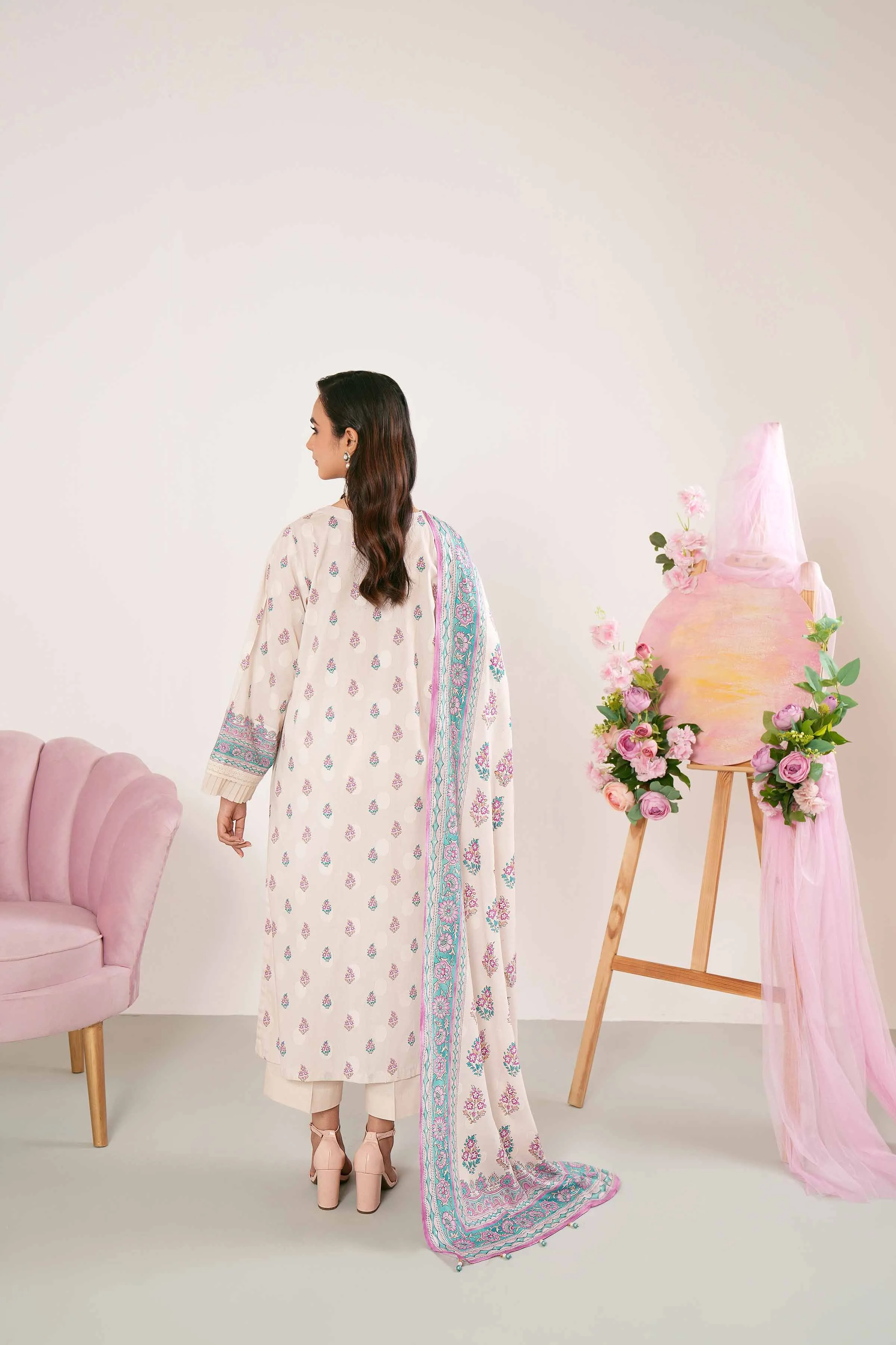 Nishat Linen Spring/Summer Lawn – 3 Piece - Digital Printed Jacquard Suit - 42401184