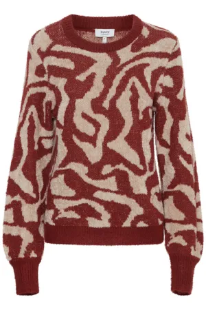 Odille Jaquard Jumper - Pomegranate Mix