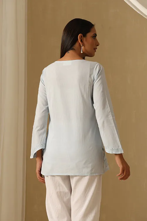 Okhai "Naqashi" Chikankari Pure Cotton Top