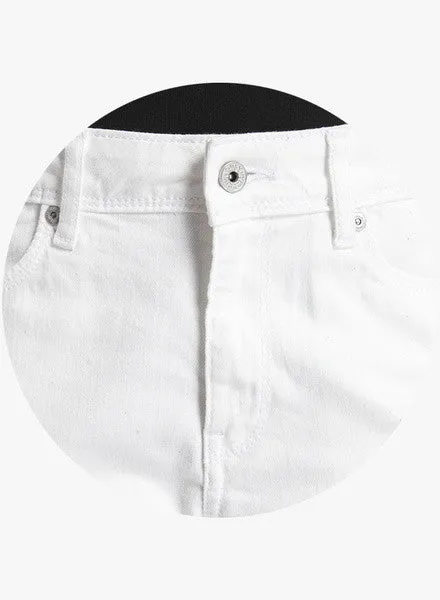 Only White Mid Rise Skinny Jeans