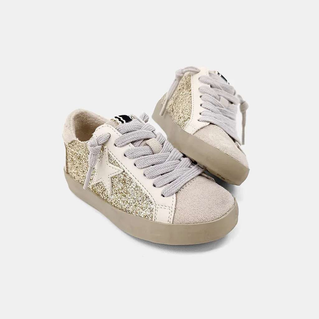 Paula Sneakers Mommy   Me (gold glitter)