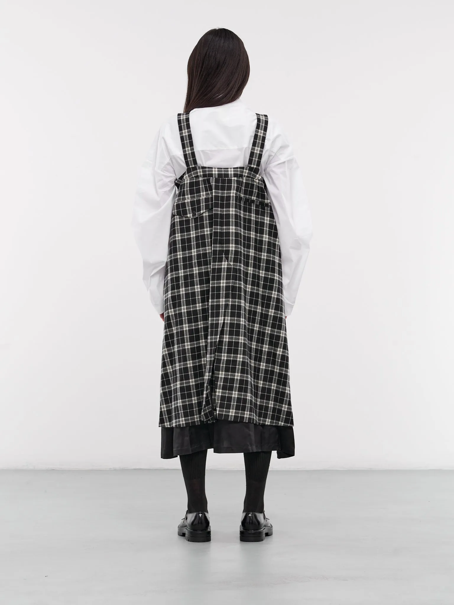 Plaid Suspender Skirt (3N-A004-051-PLAID)