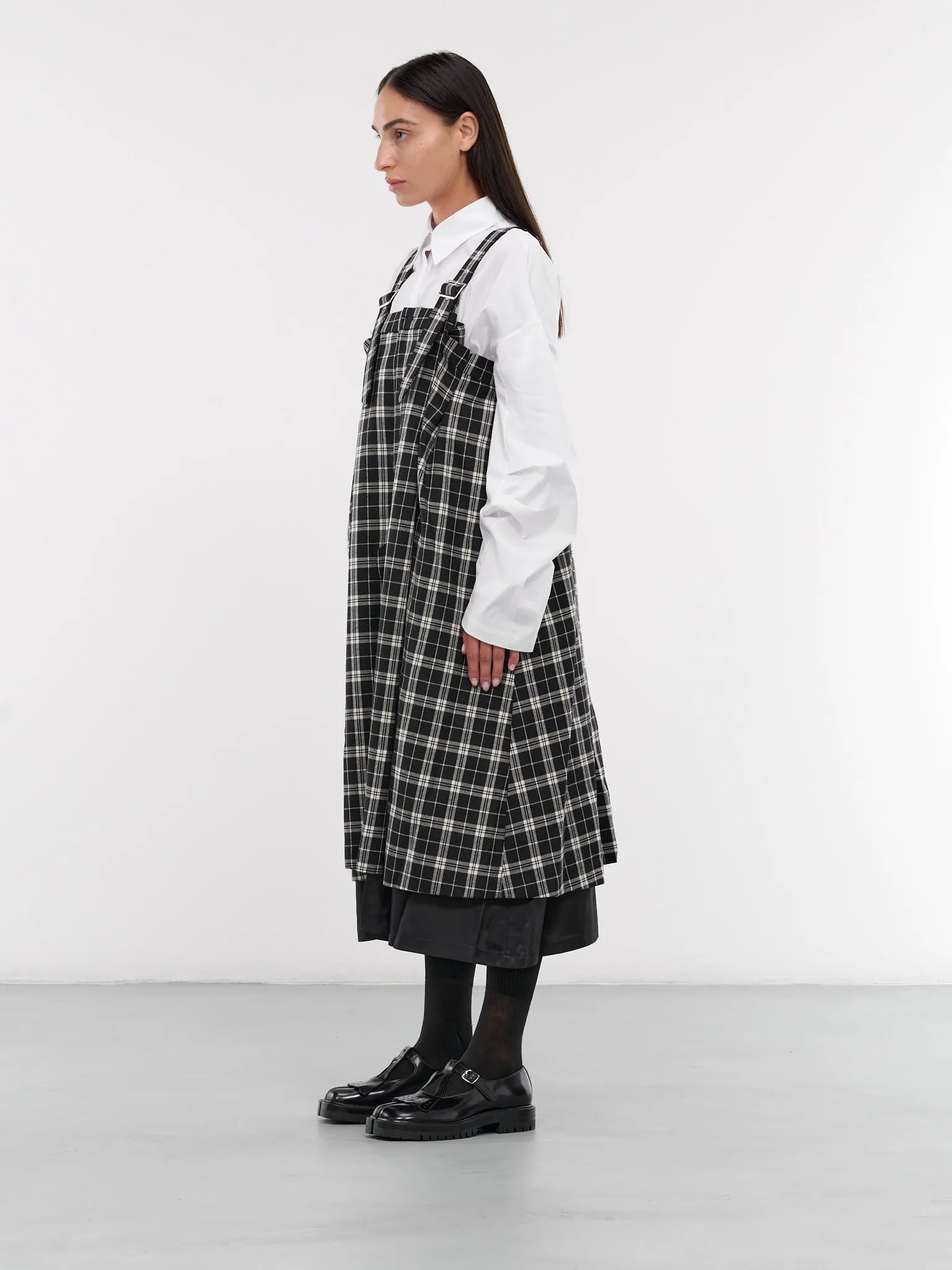 Plaid Suspender Skirt (3N-A004-051-PLAID)